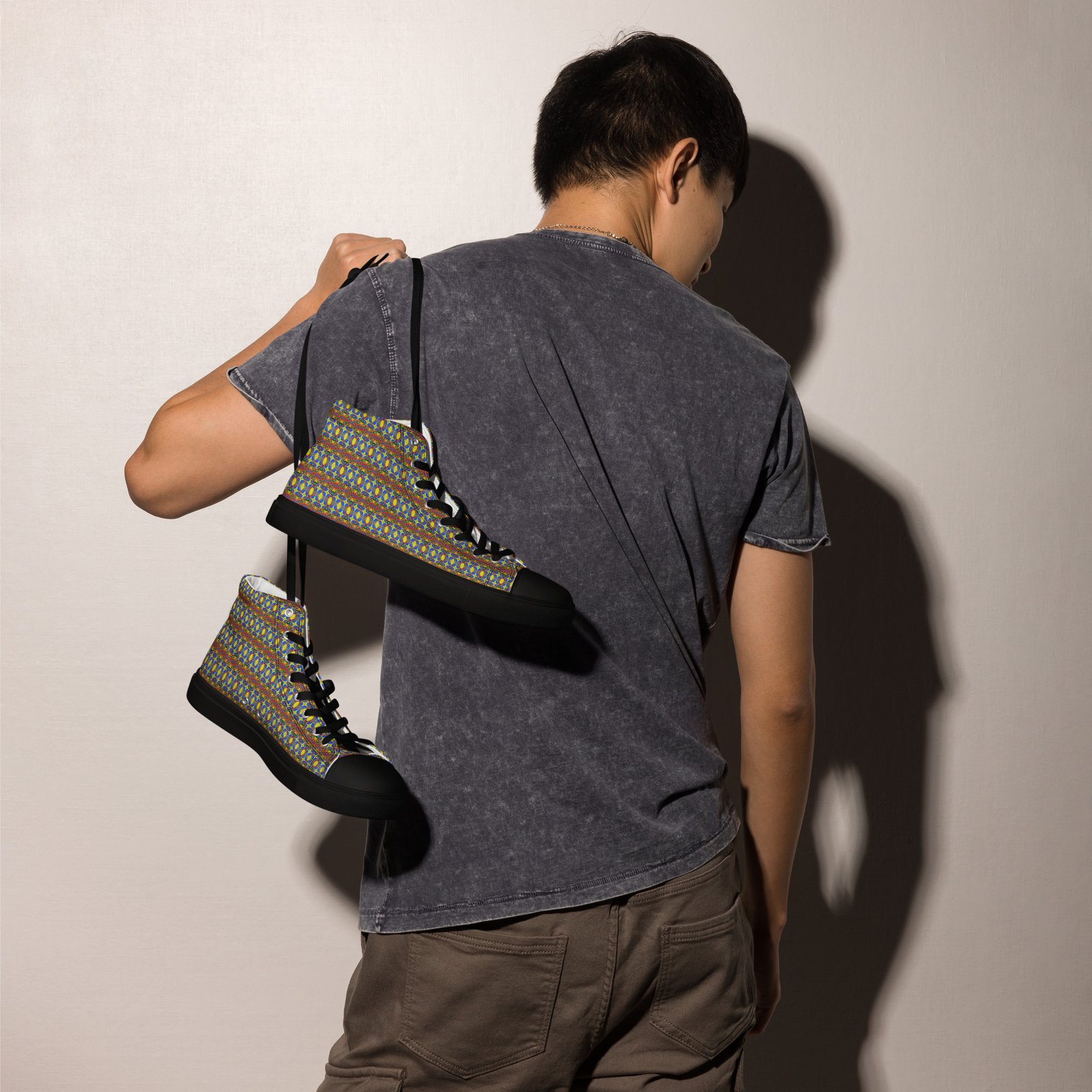 Baskets hautes en toile