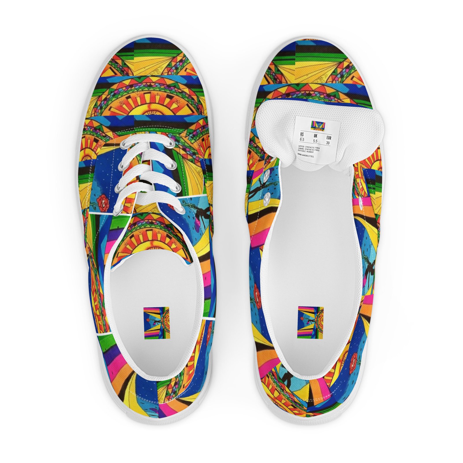 Tennis en toile avec lacets – Image 9